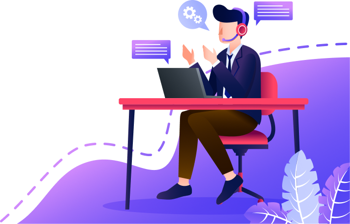 Customer Support Illustration